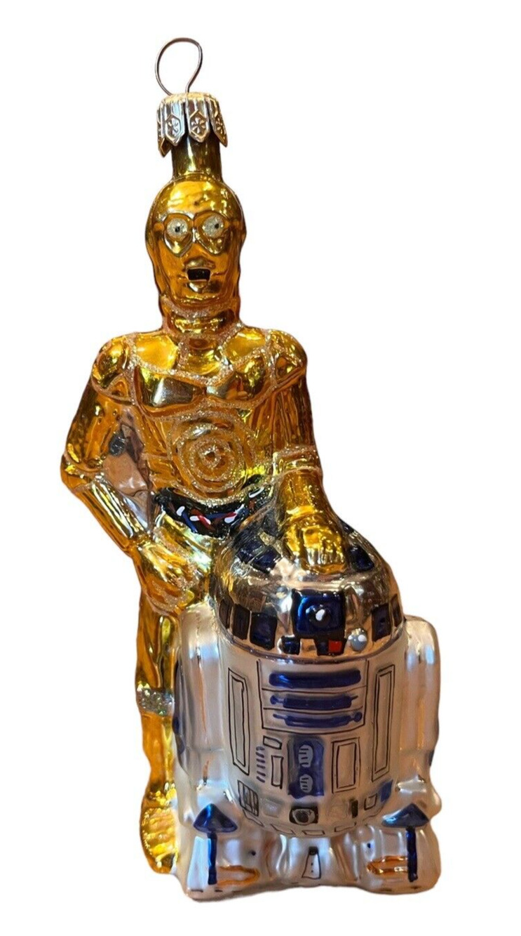 Christopher Radko Star Wars C-3PO & R2-D2 99-STW-01 Glass Ornament RARE